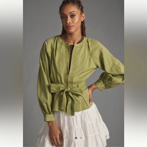 Anthropologie Belted Utility Jacket NEW Size Large - Picture 4 of 12